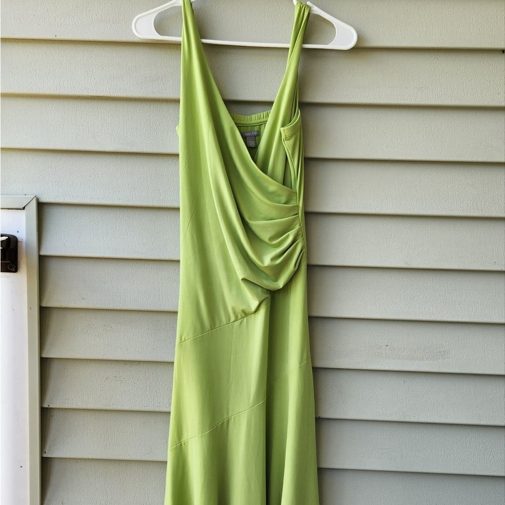 Timeless citrus green midi dress 